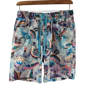 Fresh Prints of Bel Air Swim Trunks Multicolored Mushrooms Size‎ Medium